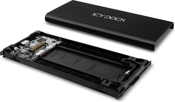 Actual product image Icy Dock ICYNano M.2 NVMe PCIe SSD to USB 3.2 Gen 2 ext. (M.2)