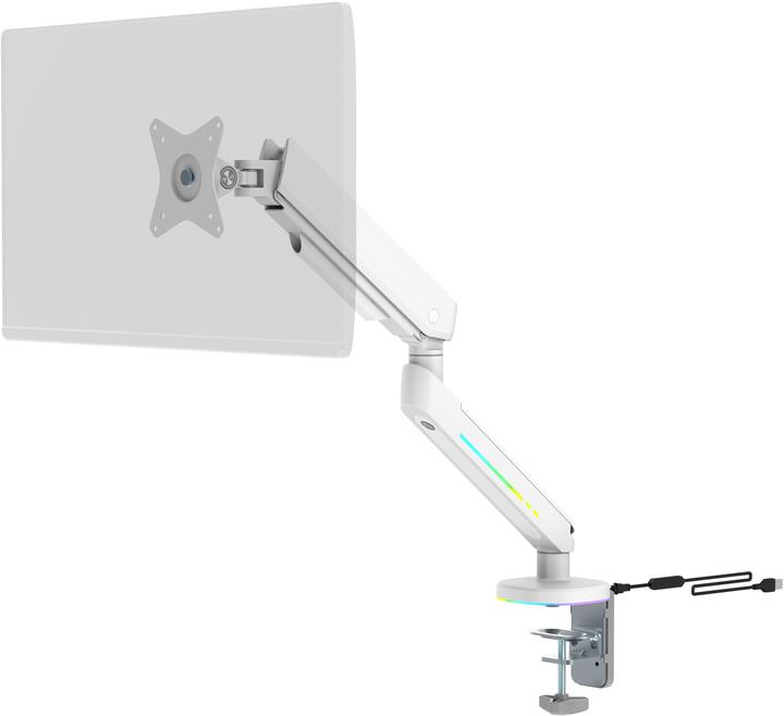 Produktbild Deltaco Gaming RGB - Single Arm Monitorhalterungen (Tisch, 32")