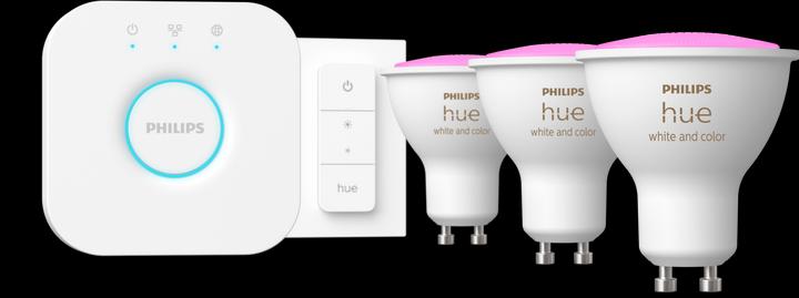 Philips Hue White & Color Ambiance starter kit (GU10, 5.70 W, 350 lm, 3 x, G)