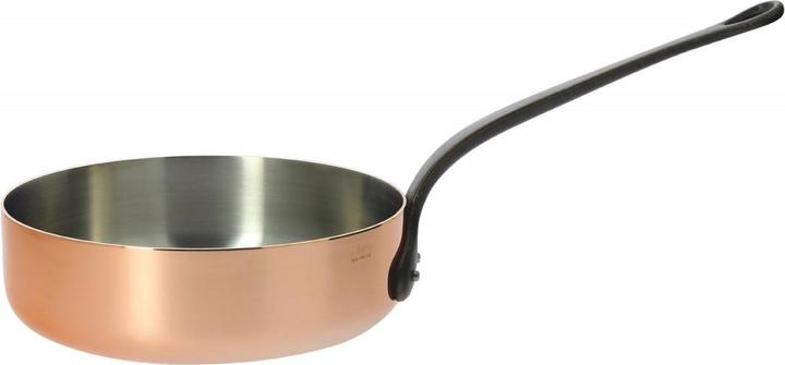 Actual product image de Buyer Inocuivre sauté pan with cast iron handle (24 cm, Saucepan, Stainless steel, Copper)