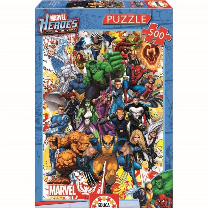 Image du produit Educa Les super-héros de Marvel (500 pièces)
