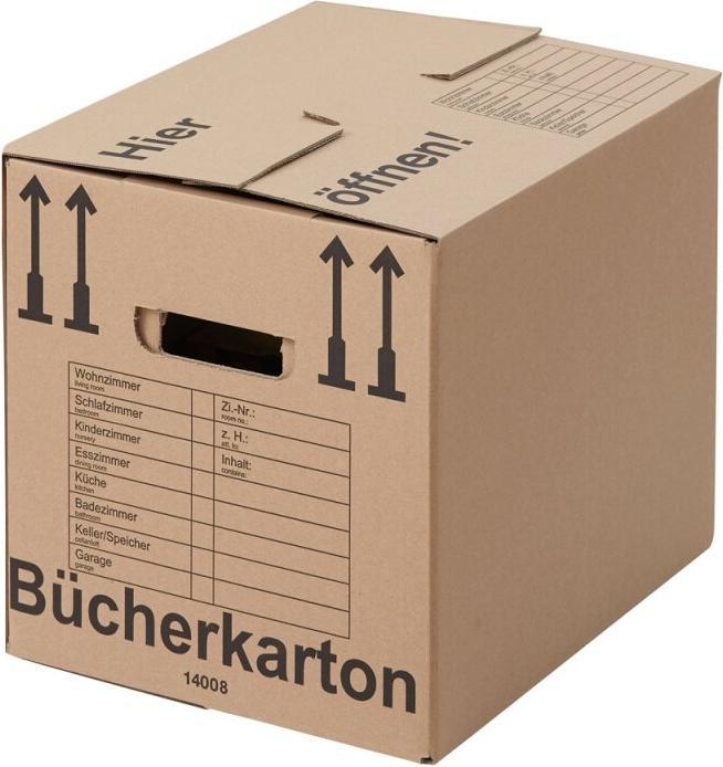Produktbild BB Umzugskarton Zügelkarton Komplettset (für 2 bis 3-Zimmer-Wohnung bis zu einer Grösse von ca. 75 m (62.5 x 28 x 31 cm, 53 l)