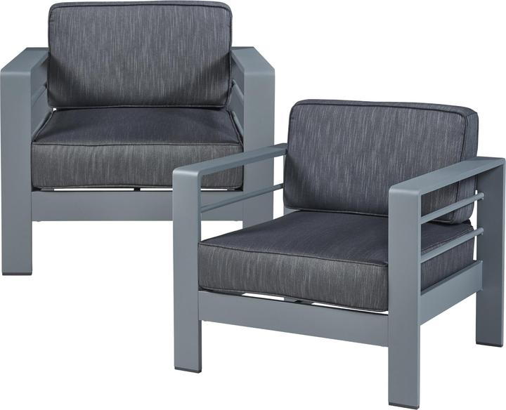 Produktbild Casa.Pro Outdoor-Sesselset mit Tisch Avise 3-tlg. Aluminium