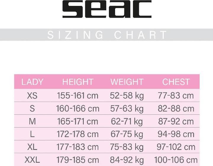 Actual product image Seac Semidry Master Dry Ladies 7 mm (7 mm, M)