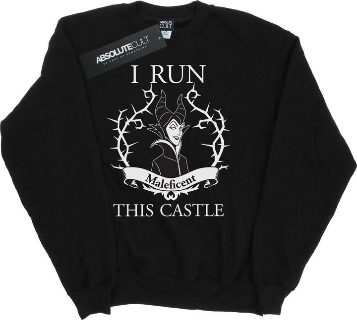Actual product image Disney Mens Maleficent I Run This Castle Sweatshirt (L)