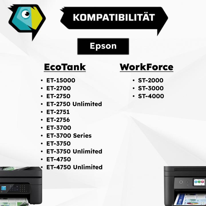 Produktbild Inkadoo Druckerpatronen kompatibel zu Epson C13T03R140 / 102 Tintenpatrone, schwarz Schwarz (BK)