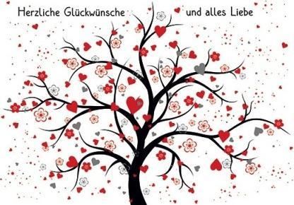 Produktbild Taurus Kunstkarten Glückwunschkarte Baum - Herzlichen Glückwunsch und alles Liebe