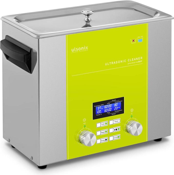 Ulsonix Ultrasonic Cleaner - 6 litres - degas - sweep - pulse (37 kHz, 6000 ml)