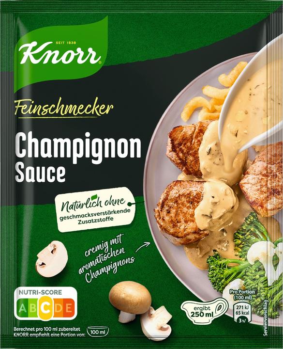 Produktbild Knorr Feinschmecker Champignon Sauce 1/4l (37 g)