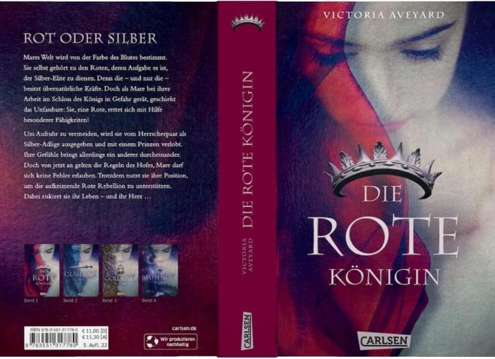 Immagine prodotto Die rote Königin (Die Farben des Blutes 1) (Tedesco, Victoria Aveyard, 2018)