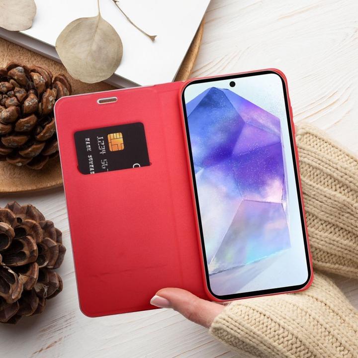 Image du produit OEM Book case LUNA Book Carbon for SAMSUNG A41 red (Samsung Galaxy A41)