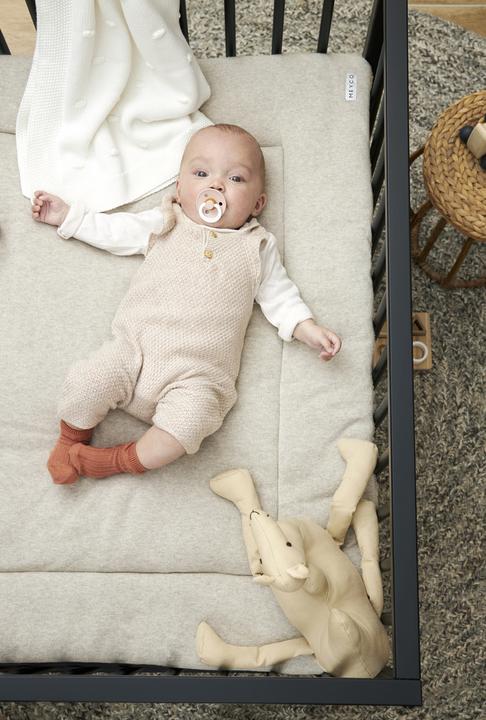 Image du produit Meyco Tapis de parc Knit Basic Teddy - sable mélangé - 77x97cm (77 cm)