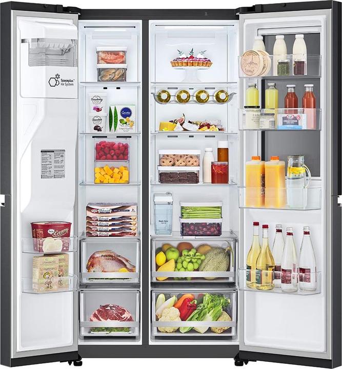 Produktbild LG GSXV81MCLE Side-by-Side mit InstaView Door-in-Door® | Eis-, Crushed Ice- und Wasserspender (635 l)