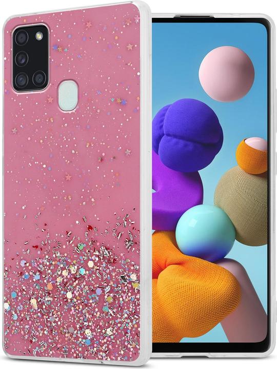 Actual product image Cadorabo TPU cover sparkling glitter (Samsung Galaxy A21s)