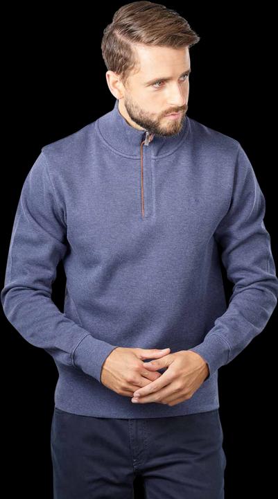 Actual product image GANT Sacker Rib Pullover Half Zip Dark Jeansblue Melange (L)
