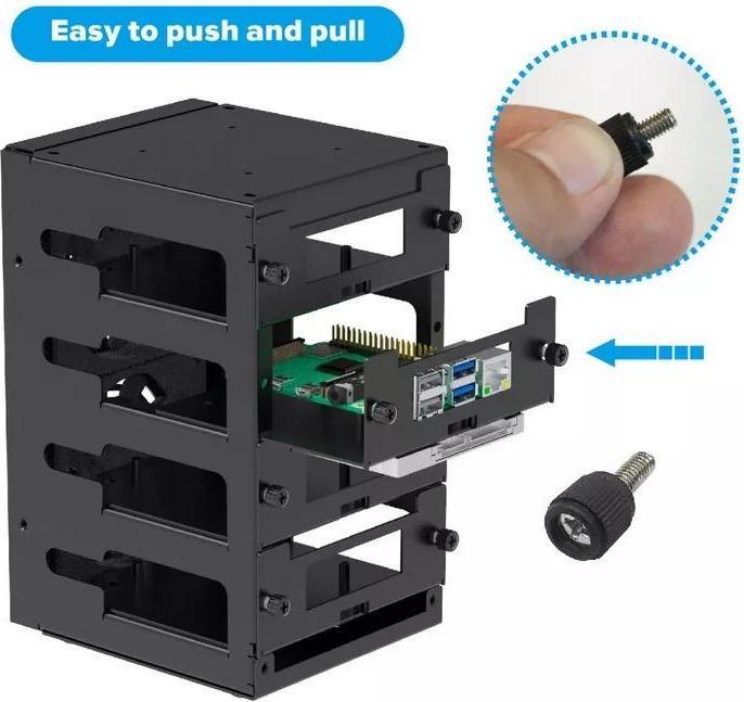 Image du produit Uctronics Rack de cluster pour Raspberry Pi 5 (Compatible avec tous les modèles)