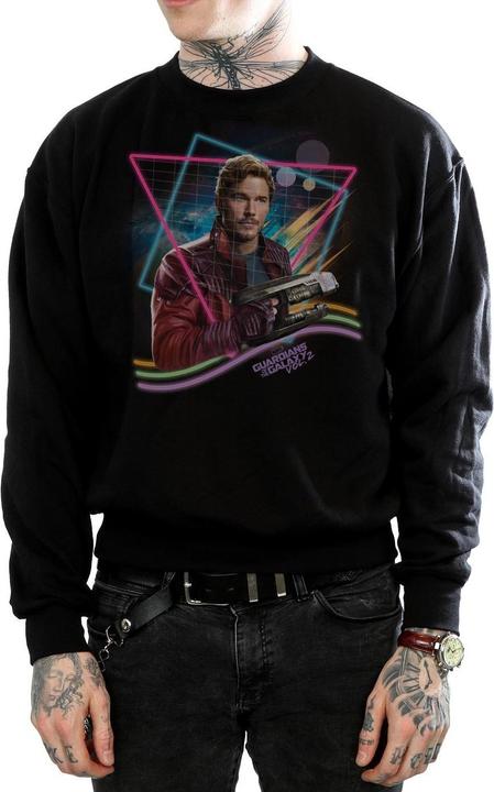 Actual product image Mens Guardians Of The Galaxy Neon Star Lord Sweatshirt (XL)