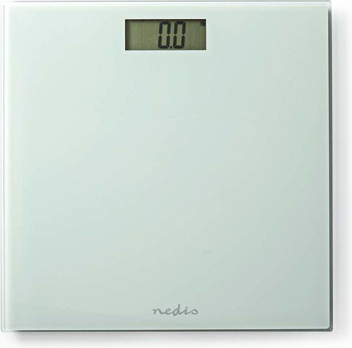 Nedis Personal scale | Digital | White | Tempered glass | Max. weighing capacity: 150 kg (150 kg)
