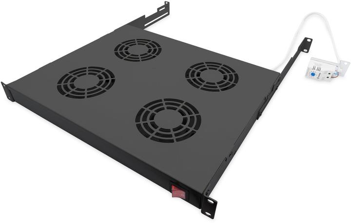 Immagine prodotto Digitus DN-19 FAN-4-HO-SW Unità di ventilazione montata su rack 4 ventole, nero