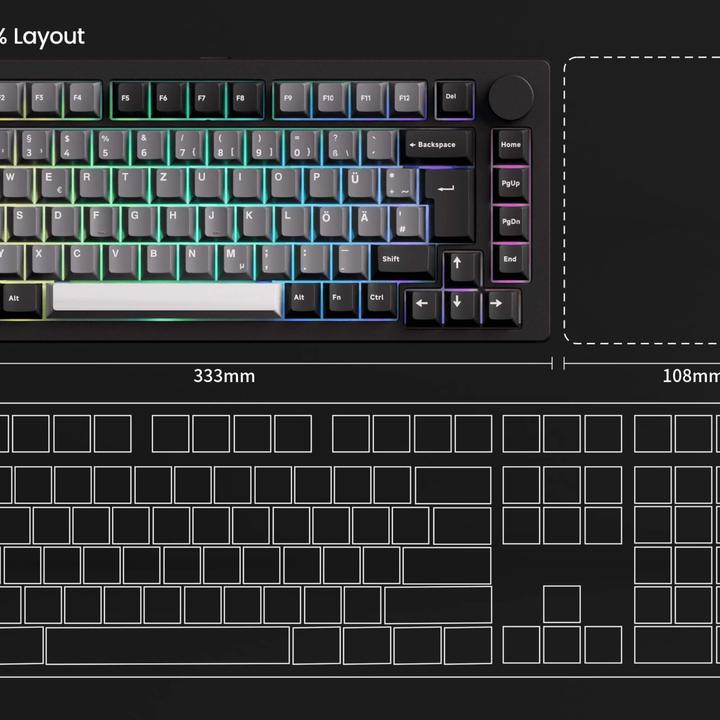 Actual product image Akko Monsgeek M1 V5 (US, Cable)