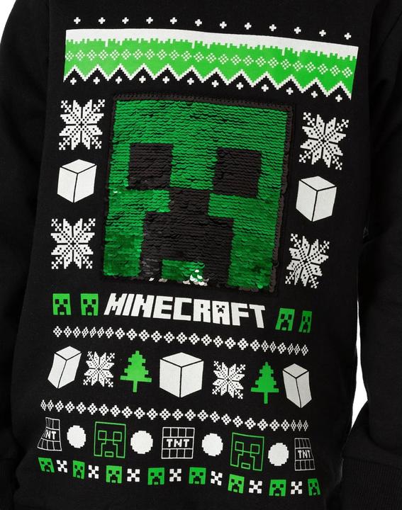 Image du produit Minecraft Pull de Noël enfants/enfants Creeper à paillettes (122)