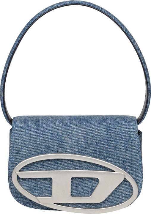 Actual product image Diesel 1dr shoulder bag in denim color blue jeans