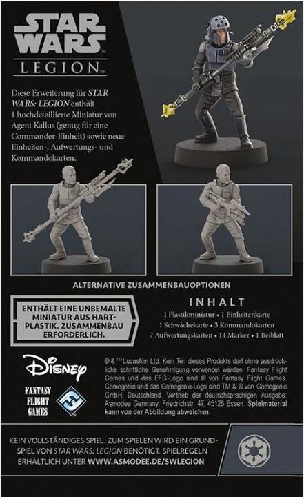 Image du produit FFG FFGD4674 - Agent Kallus : Star Wars Legion, à partir de 14 ans (extension, édition FR) (Allemand)