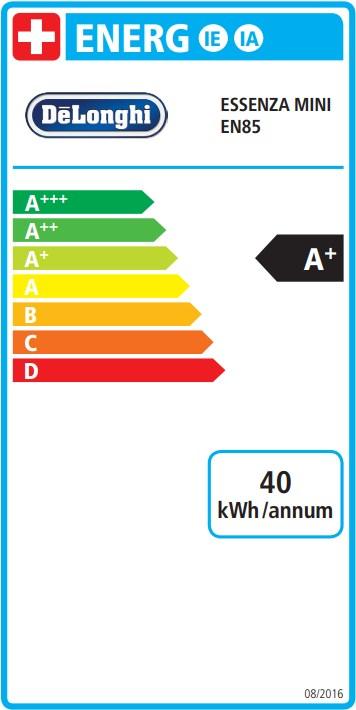 Etichetta energetica De'Longhi Essenza Mini (NESPRESSO Original)