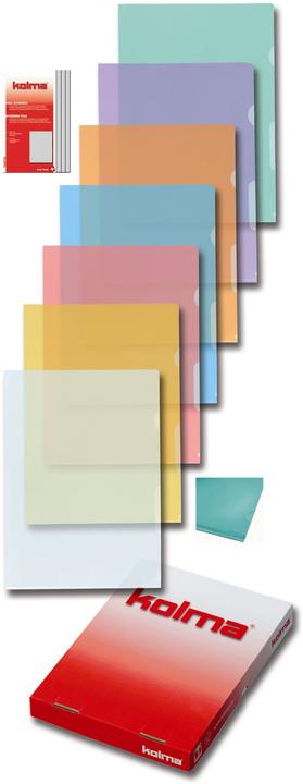 Immagine prodotto Kolma Cartelle A4 lisce superstrong assortite (A4, 10 x)