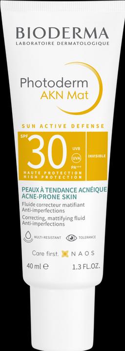 Actual product image Bioderma Photoderm Acne Mat SPF30 (Sun cream face, SPF 30, 40 ml, 150 g)
