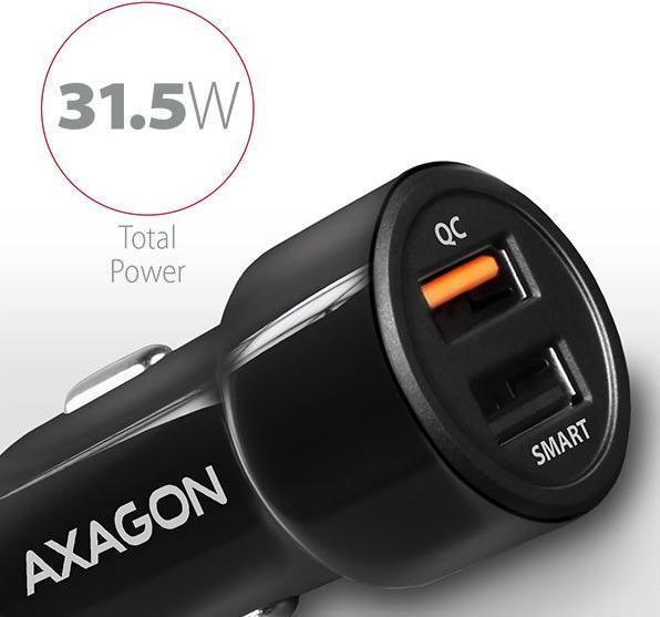 Immagine prodotto Axagon PWC-QC5 - auto - accendisigari - 12 V - nero