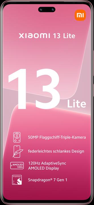 Image du produit Xiaomi 13 Lite (128 Go, Pink, 6.55", Double SIM, 50 Mpx, 5G)