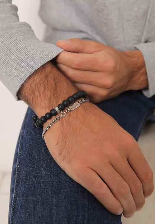 Produktbild Kuzzoi Basic Armband, Kugel (21 cm, Onyx, Plastik, 925er Sterling Silber)