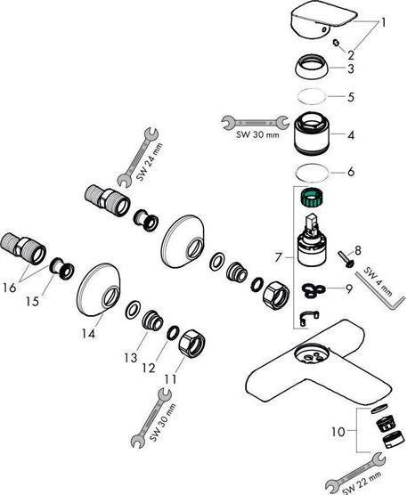 Image du produit hansgrohe Logis Chrom