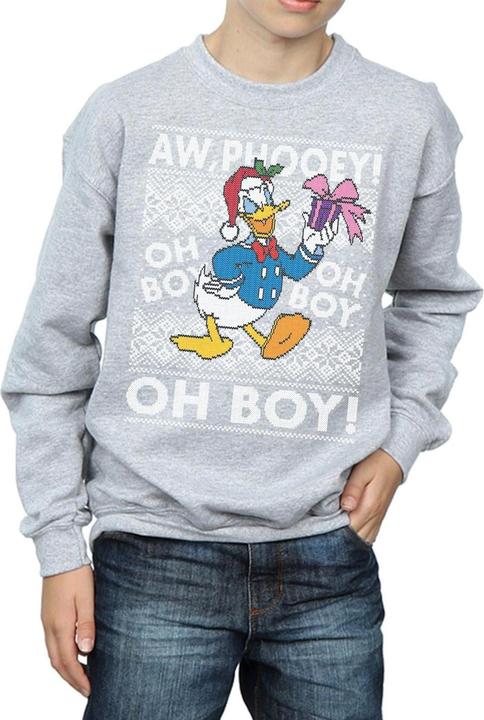 Produktbild Disney Donald Duck Christmas Fair Isle Sweatshirt Jungen (140, 146)