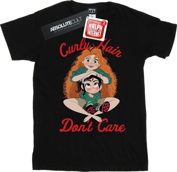 Actual product image Disney Girls Wreck It Ralph Merida And Vanellope Cotton T-Shirt (116)