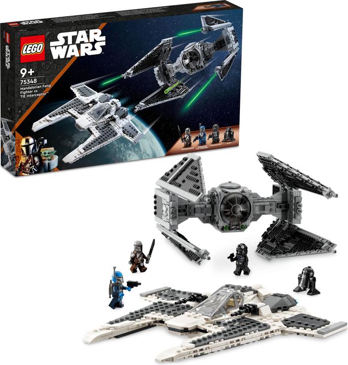 Produktbild LEGO Mandalorian Fang Fighter vs. Tie Interceptor (75348, LEGO Star Wars)