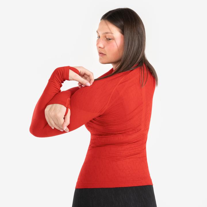 Image du produit Kipsta Maillot de football à manches longues homme/femme - Keepdry rouge (XL)