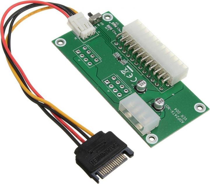 Immagine prodotto PowerGuard Scheda di avvio dell'adattatore di alimentazione doppia ATX a 24 pin con cavo SATA