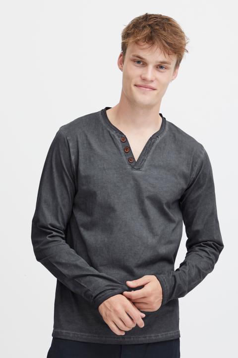 Actual product image Solid Tinox Men's Longsleeve With V-Neck Made Of 100% Cotton (L)