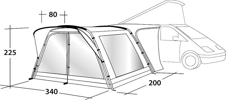 Produktbild Outwell Scenic Road 200 Tent (Tunnelzelt, 21.30 kg, 2 Personen)