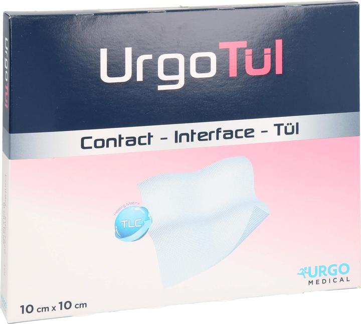 Actual product image Urgo UrgoTül 10 x 10 cm lipidocolloid wound dressing, 10 pcs. Wound gauze
