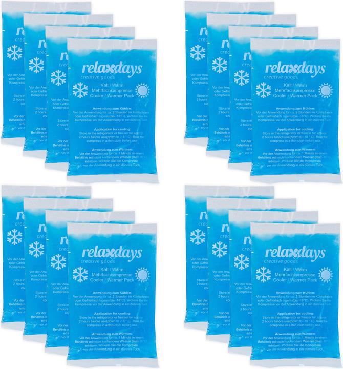 Actual product image Relaxdays 16x cooling pad (16 x, 100 g)