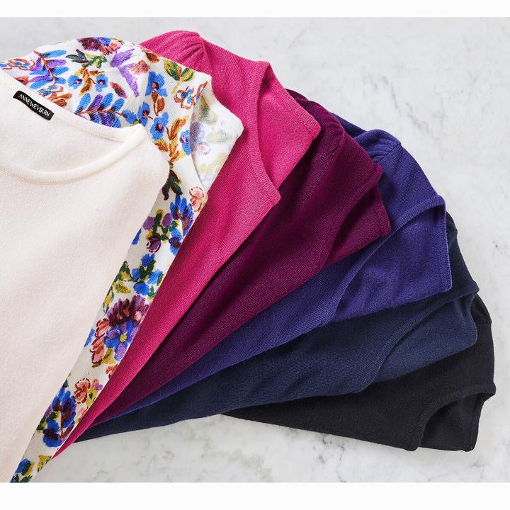 Produktbild Anne Weyburn Pullover mit rundem Ausschnitt (42)