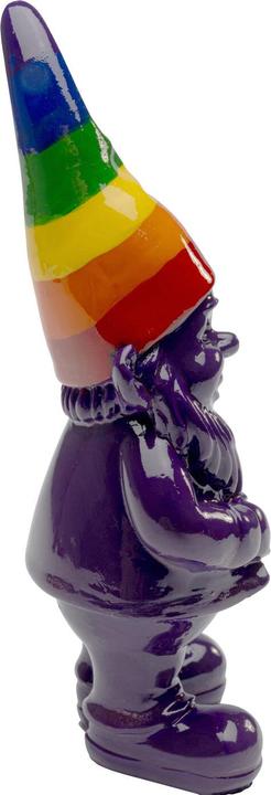 Actual product image Kare Design Deko Figur Zwerg Rainbow Lila 11cm