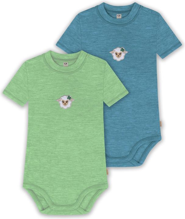 Normani 2er Set Baby Merino Kurzarmbody „Tihoi" - 9321