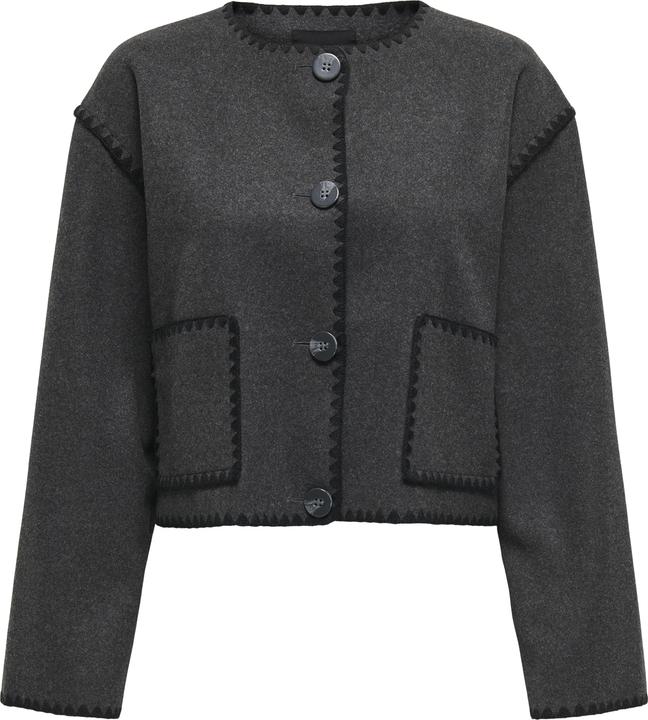 Only Reverskragen Tief angesetzte Schulter Mantel Jacke