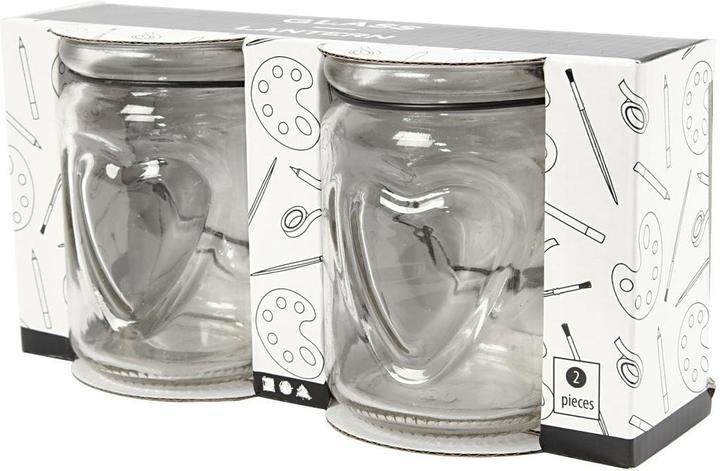 Produktbild Creativ Company Glasgefäss Kerze 9.5 x 9 cm 2 Stück (2 x)