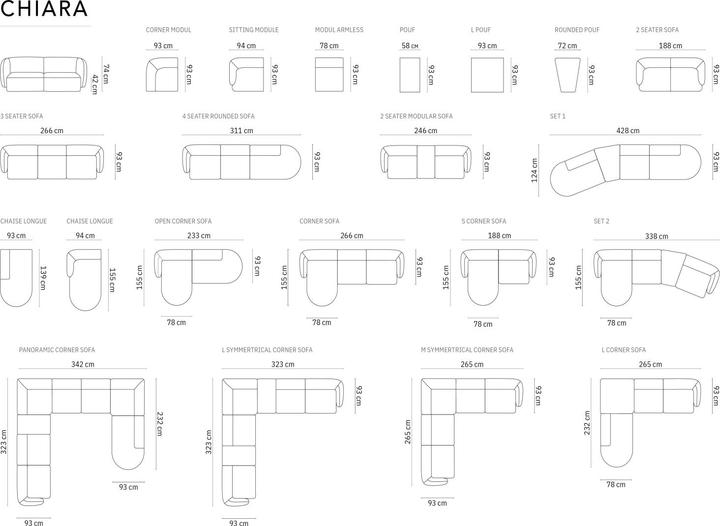 Produktbild Maison Heritage Chiara (Ecksofa)