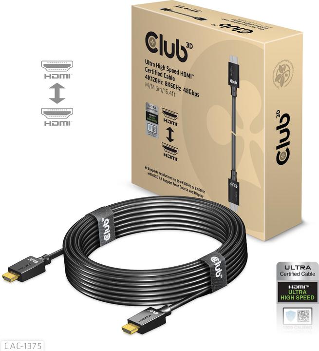 Immagine prodotto Club 3D HDMI (tipo A) - HDMI (tipo A) (5 m, HDMI)
